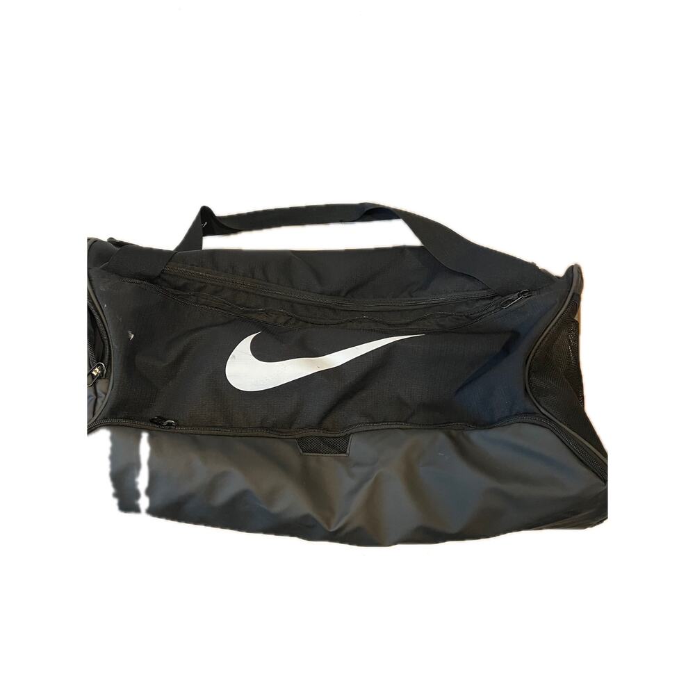 Nike Brasilia Blue 57 Black Duffel Bag 20"x10"x10"
